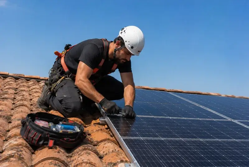 Maintenance et monitoring de panneaux solaires à Champdor-Corcelles